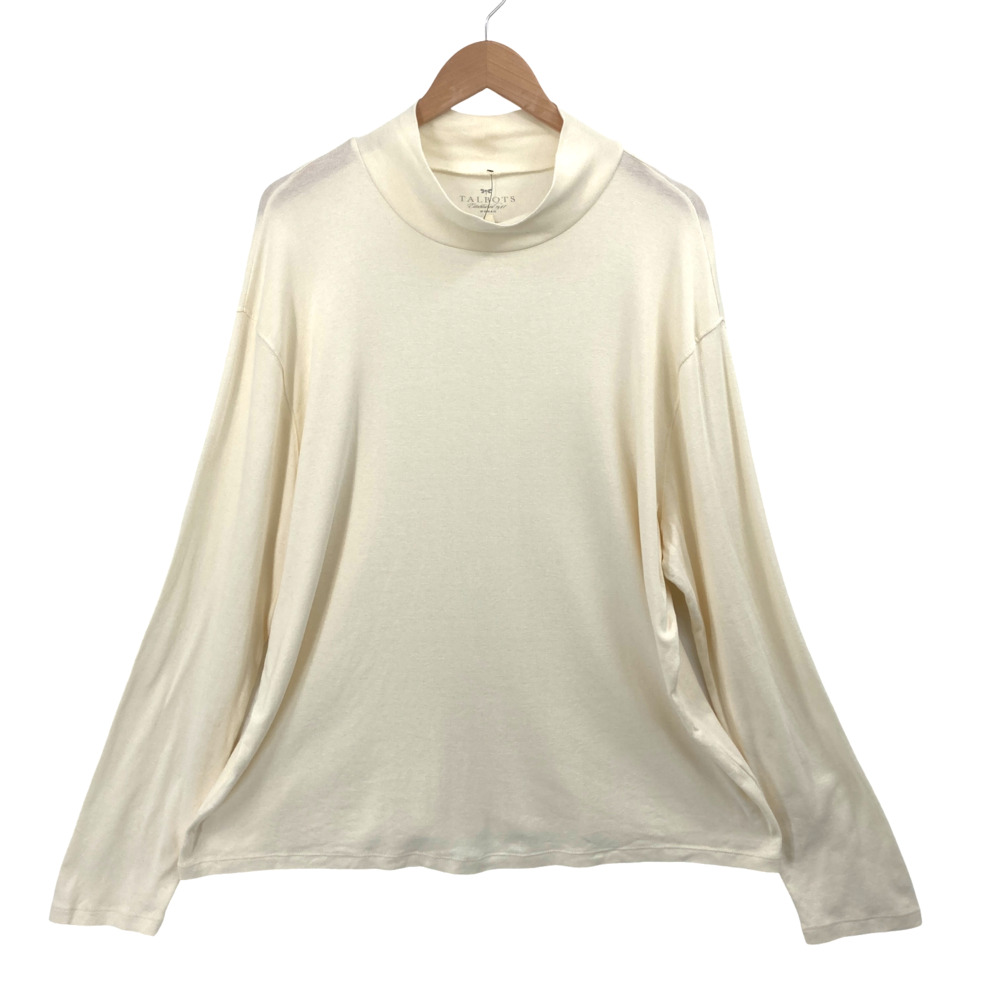 Talbots Cream Mock Neck Long Sleeve Top Size 3X Women Casual Office Layer Shirt